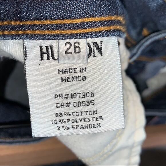 Hudson medium wash low rise five pocket skinny jeans size 26 - Picture 4 of 6